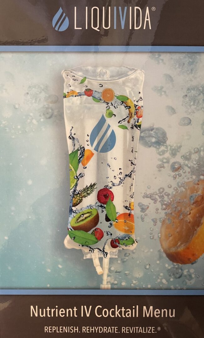 A picture of an ice pack on the counter.